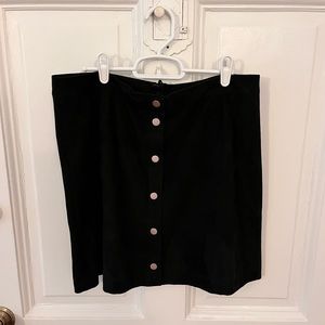 Button down suede style mini skirt from H&M!